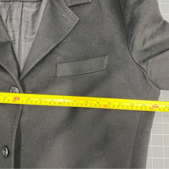 Ermenegildo Zegna Black Cashmere Coat XL 54 - Picture 8 of 10